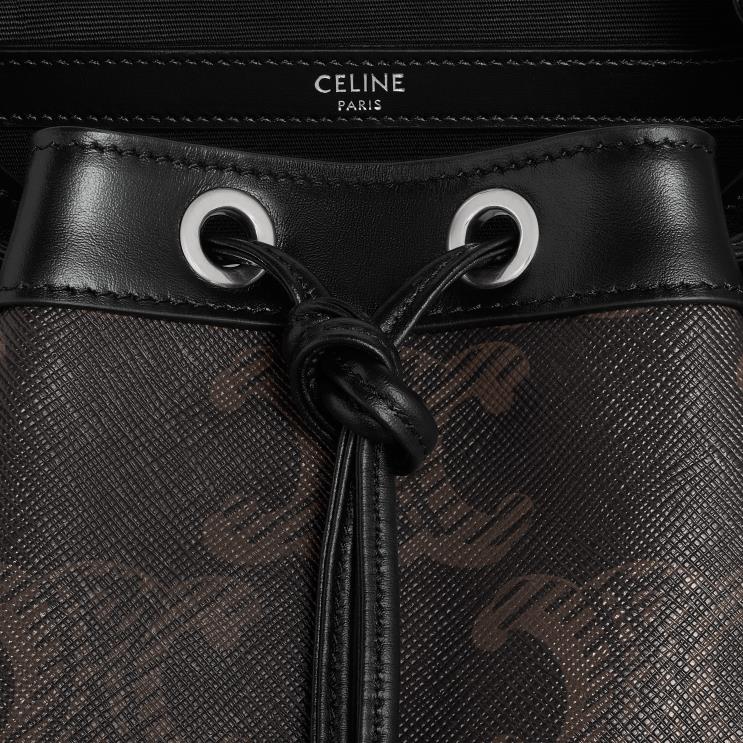 CELINE Black Large Backpack in Triomphe Canvas Xl R0ZNN2096