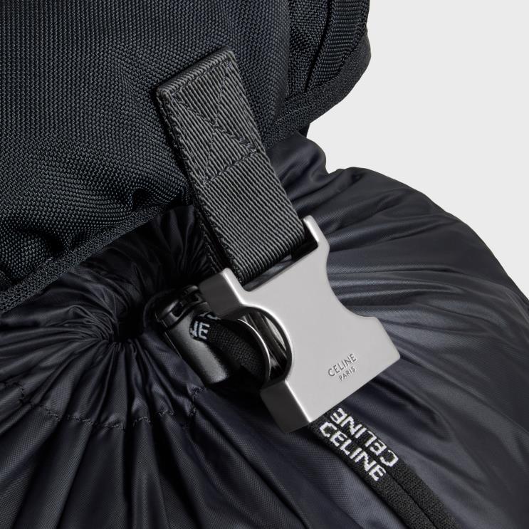 CELINE Black Medium Backpack Trekking in Nylon R0ZNN2108