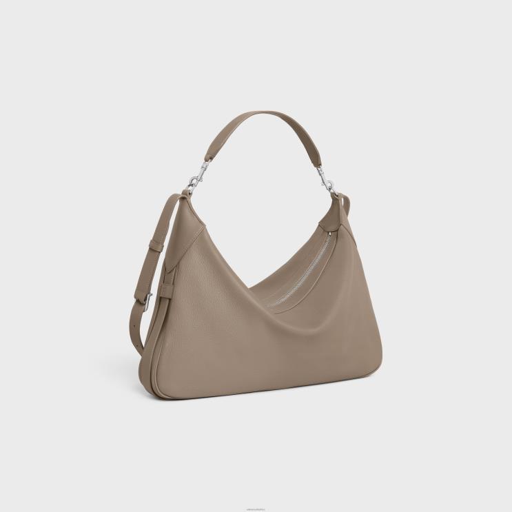 CELINE Smokey Taupe Large Strap Romy in Supple Calfskin R0ZNN2104