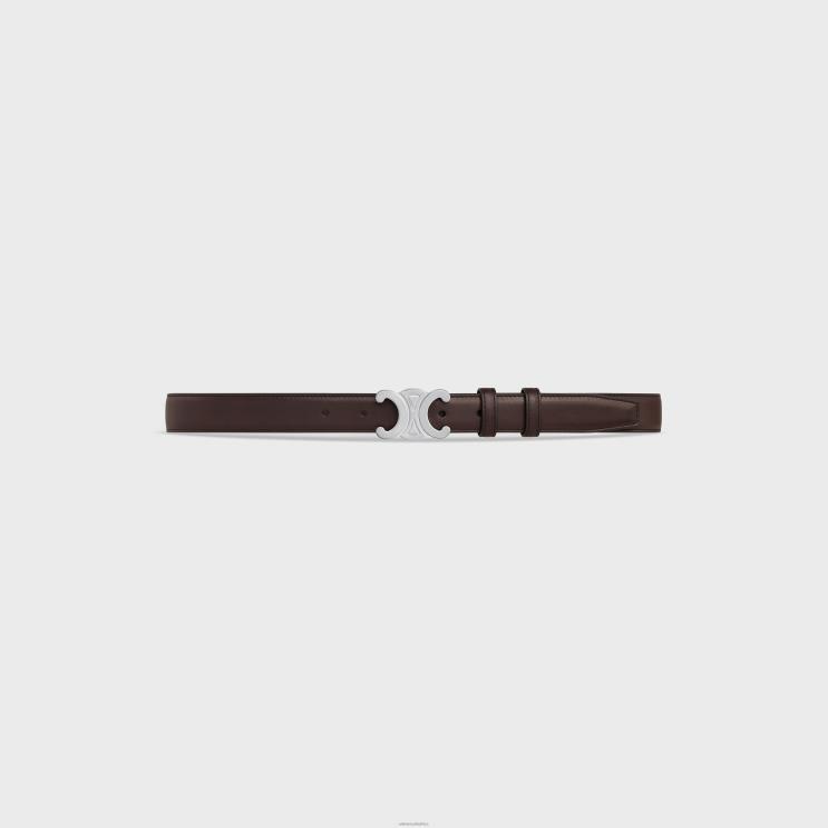 CELINE Brown Medium Triomphe Belt in Natural Calfskin R0ZNN2201