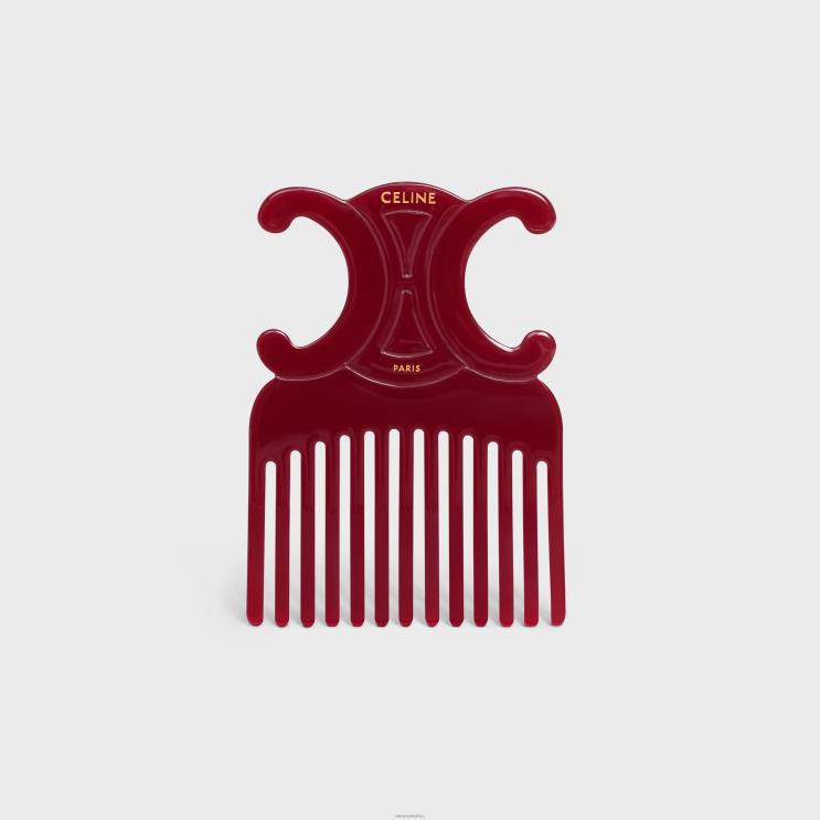 CELINE Acai Triomphe Hair Comb in Acetate R0ZNN1603