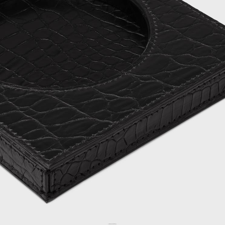 CELINE Black Candle Tray in Crocodile R0ZNN1520