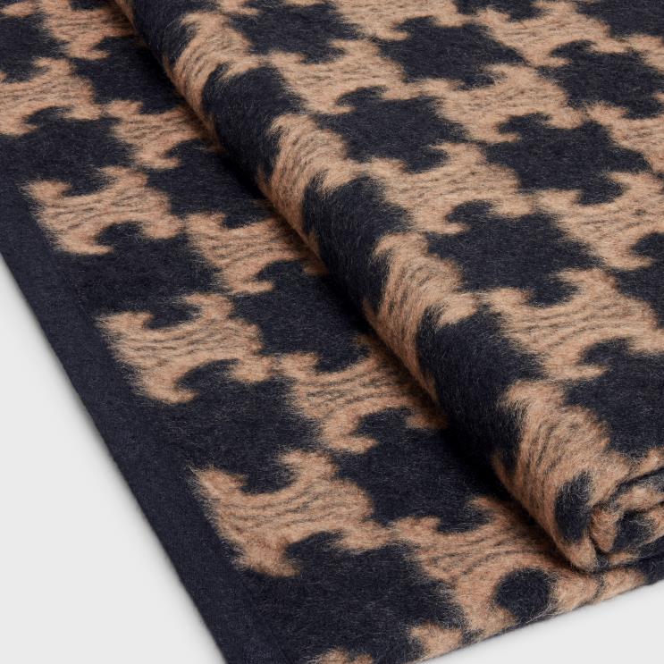 CELINE Black/Tan Blanket & Blanket Holder in Calfskin R0ZNN1542