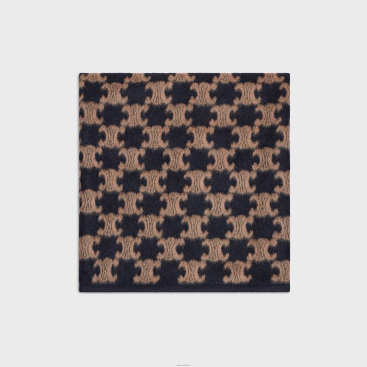 CELINE Black/Tan Blanket & Blanket Holder in Calfskin R0ZNN1542