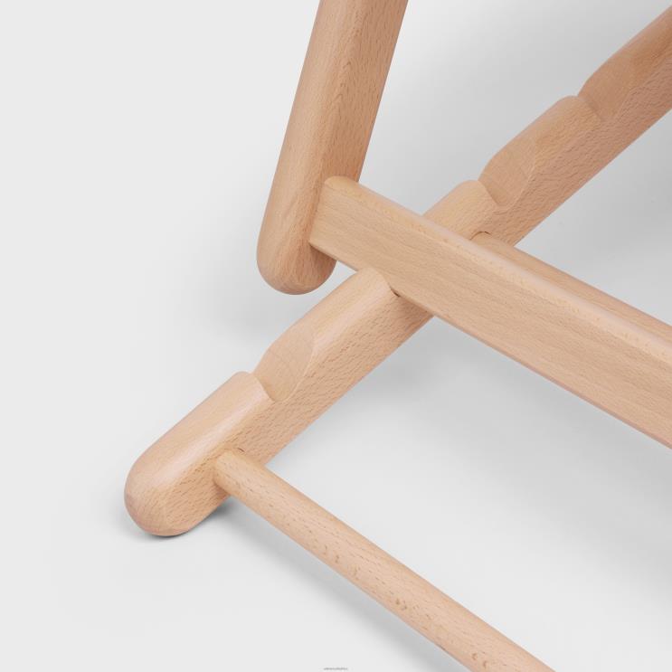 CELINE Brown/Beige Deck Chair in Wood & Textile With Jacquard R0ZNN1693