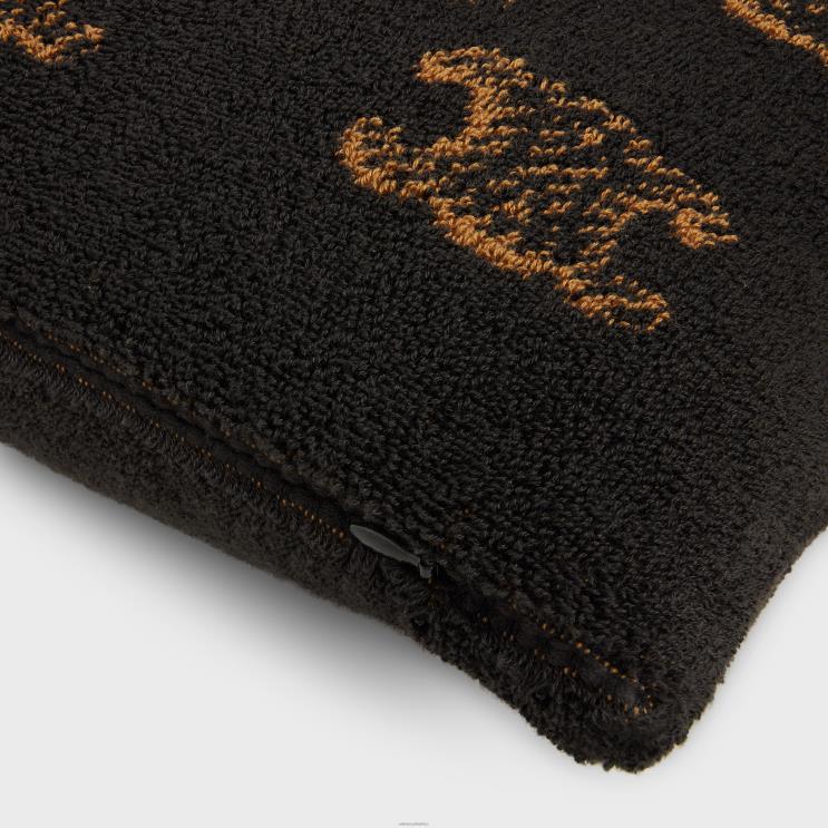 CELINE Brown/Camel Beach Cushion in Monogram Terry Cotton R0ZNN1690