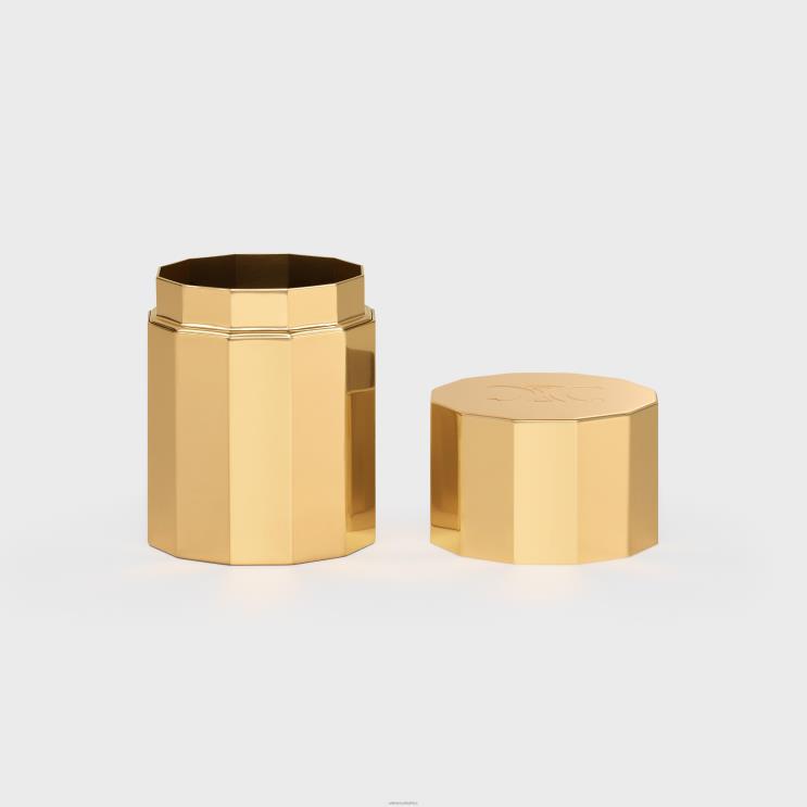 CELINE Gold Cotton Swab Pot in Aluminium R0ZNN1492