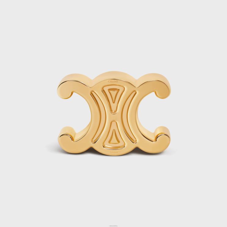 CELINE Gold Triomphe Paperweight in Steel R0ZNN1651