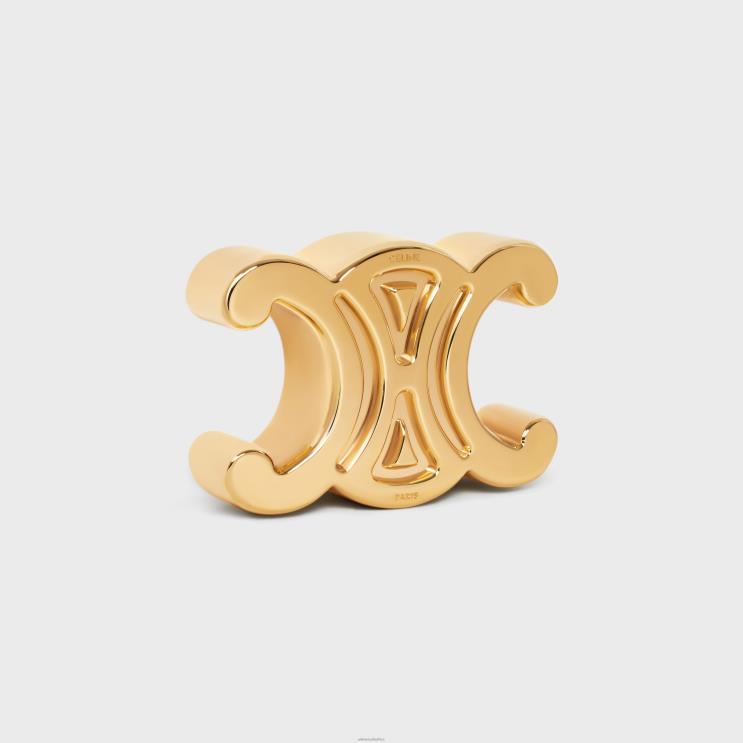 CELINE Gold Triomphe Paperweight in Steel R0ZNN1651