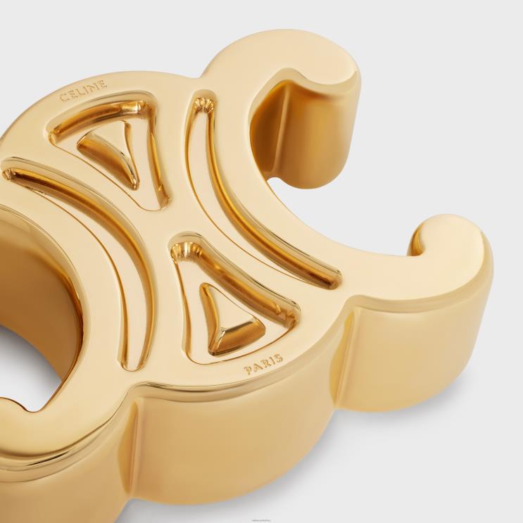 CELINE Gold Triomphe Paperweight in Steel R0ZNN1651