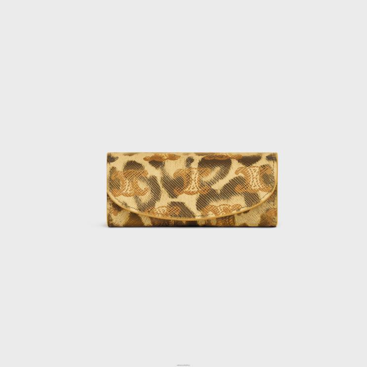 CELINE Leopard Ring Case in Triomphe Canvas With Print R0ZNN1600