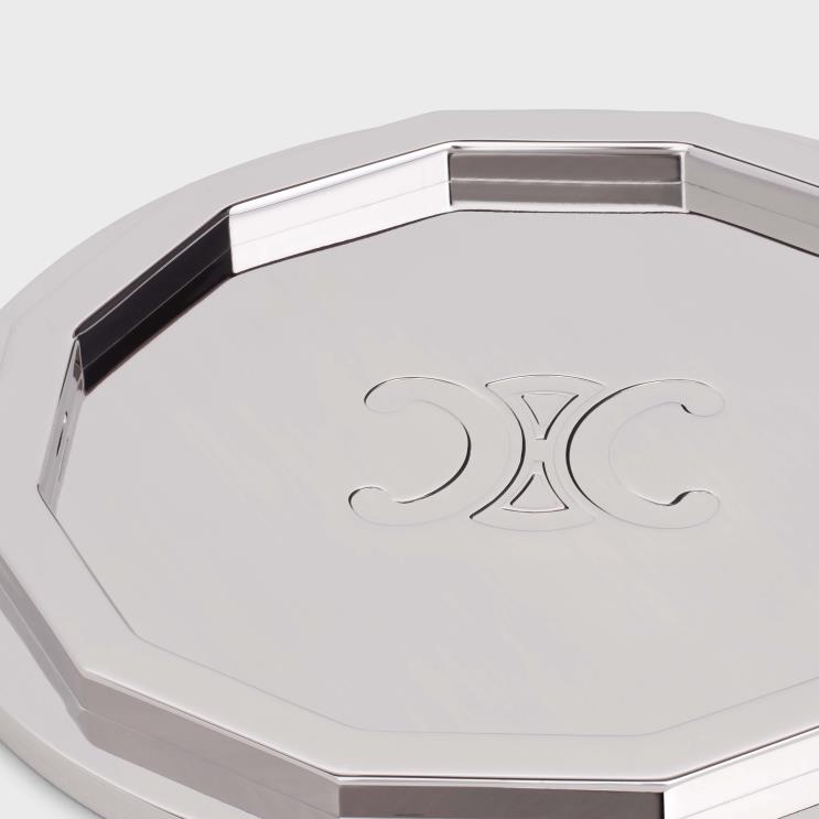 CELINE Silver Candle Stand in Steel R0ZNN1508