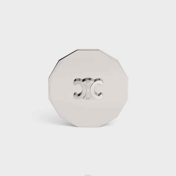 CELINE Silver Candle Triomphe Lid in Steel R0ZNN1509
