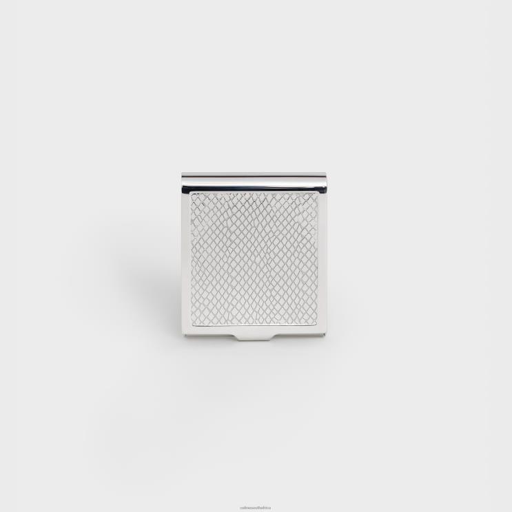 CELINE Silver Python Engraved Matches Box in Sterling R0ZNN1546