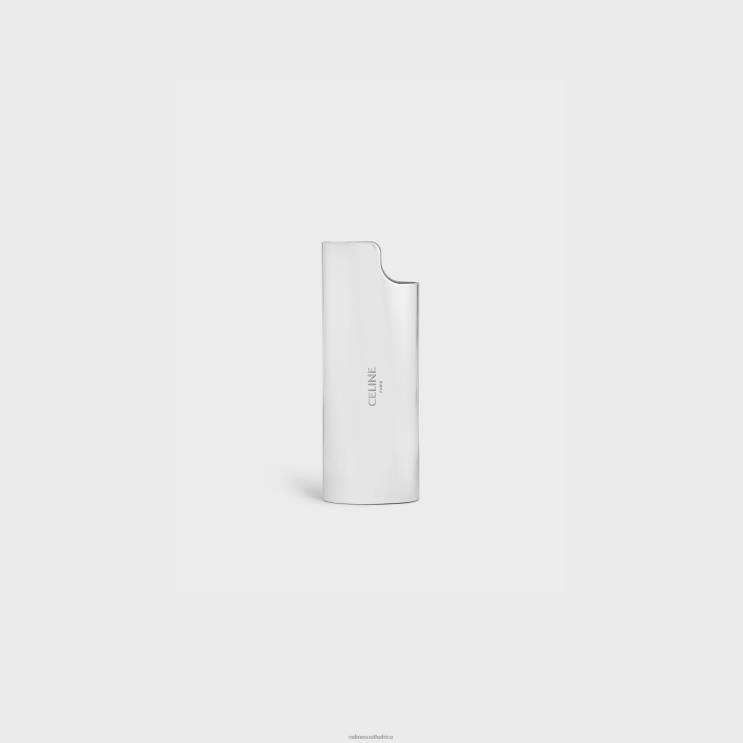 CELINE Silver Small Lighter Case in Sterling R0ZNN1548