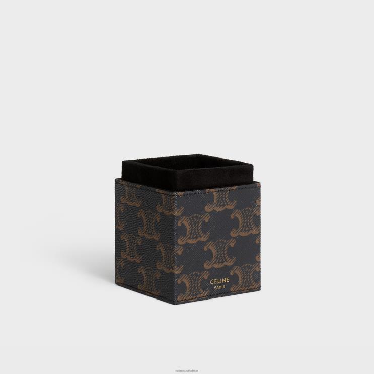 CELINE Tan Case 1 Perfume 100Ml in Triomphe Canvas & Calfskin R0ZNN1558