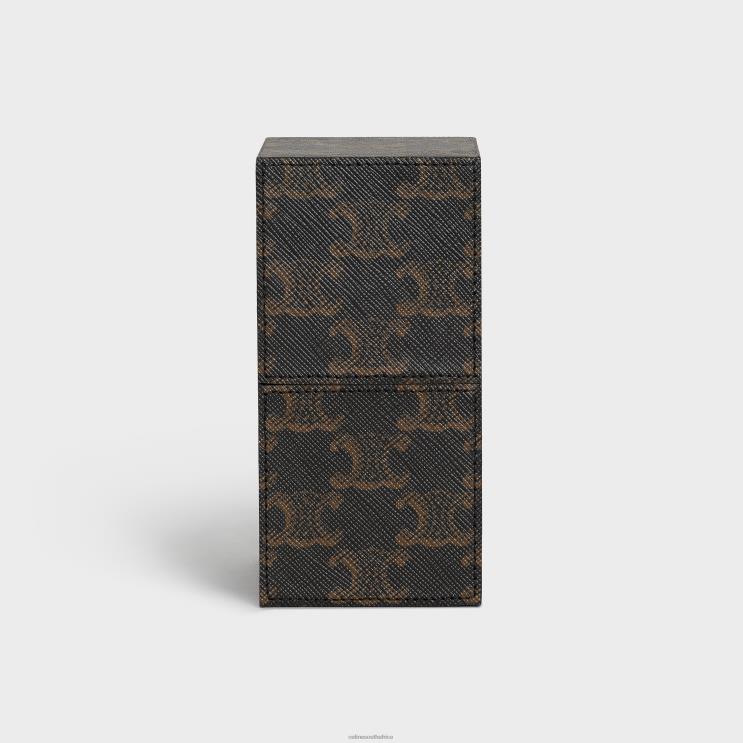 CELINE Tan Case 1 Perfume 100Ml in Triomphe Canvas & Calfskin R0ZNN1558