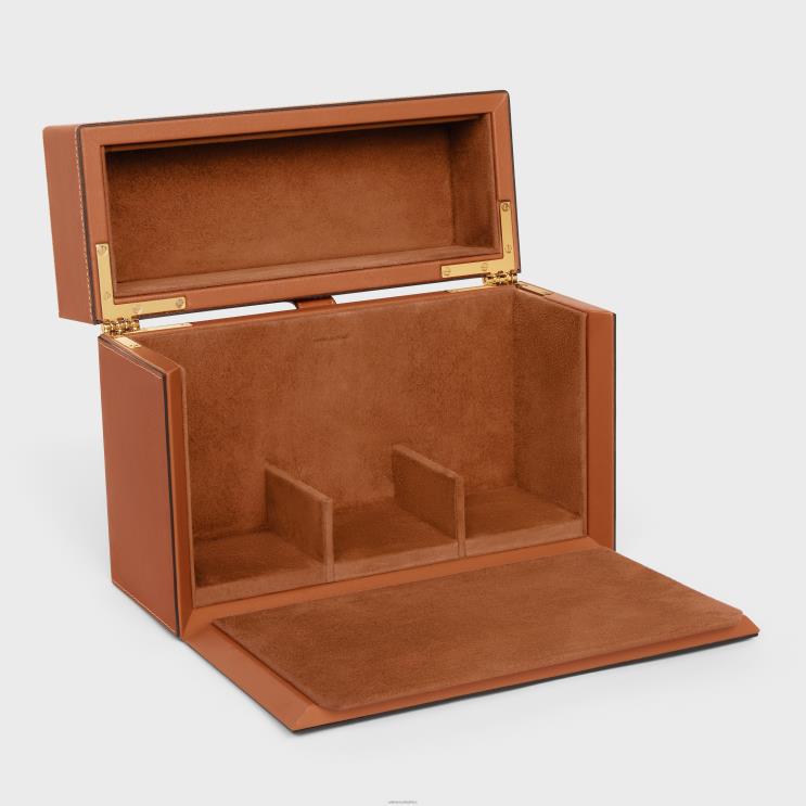 CELINE Tan Case 3 Perfumes 6.8 Fl.Oz in Natural Calfskin R0ZNN1471