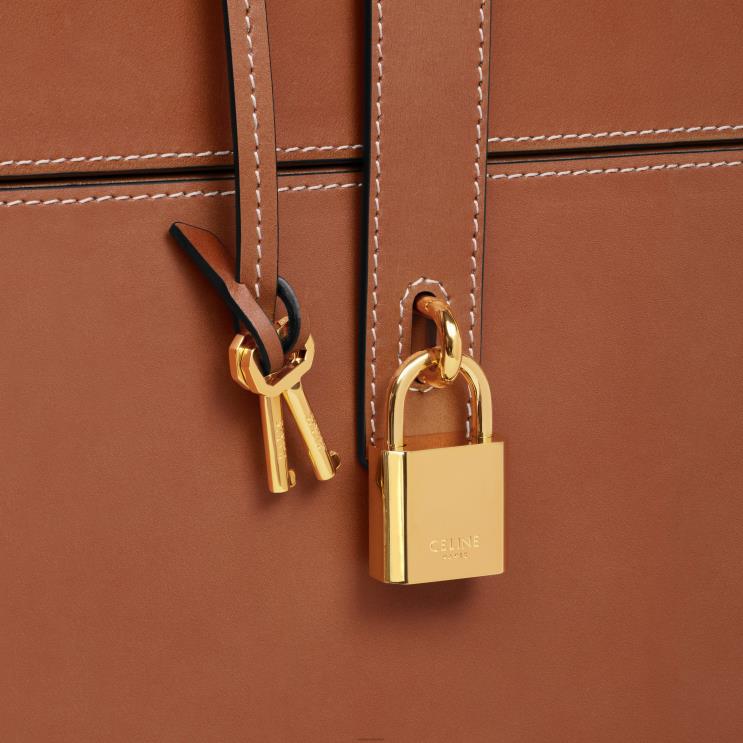 CELINE Tan Case 3 Perfumes 6.8 Fl.Oz in Natural Calfskin R0ZNN1471