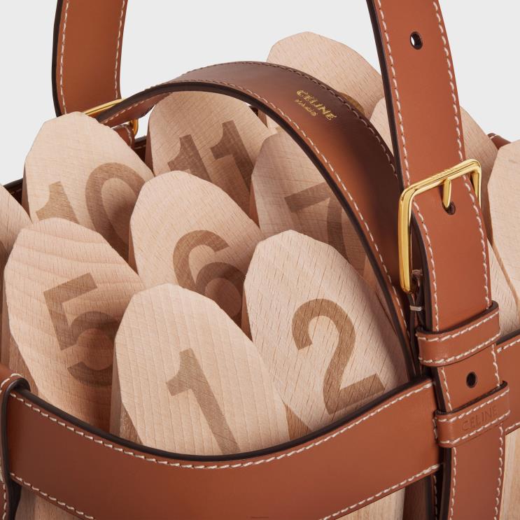 CELINE Tan Finish Keels in Triomphe Canvas & Calfskin R0ZNN1686