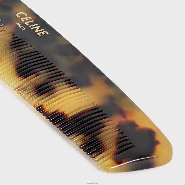 CELINE Tan Hair Comb in Natural Calfskin R0ZNN1618