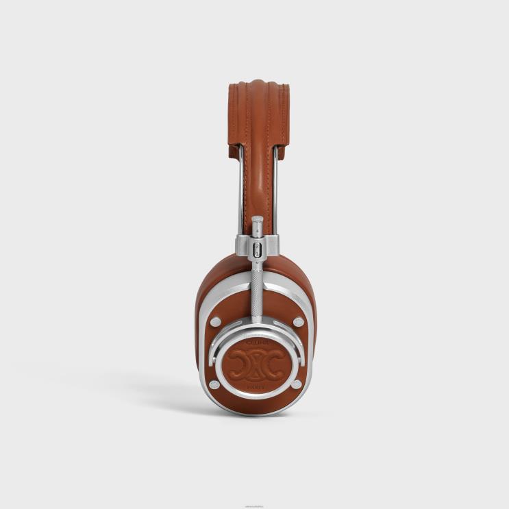 CELINE Tan Headphones in Natural Calfskin & Lambskin With Triomphe Embossed R0ZNN1666