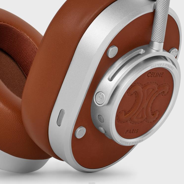 CELINE Tan Headphones in Natural Calfskin & Lambskin With Triomphe Embossed R0ZNN1666