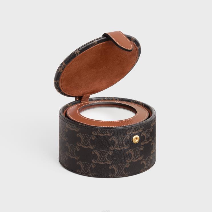 CELINE Tan Jewels Case in Triomphe Canvas & Calfskin R0ZNN1584