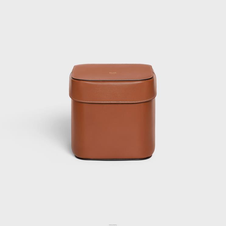 CELINE Tan Large Box in Shiny Calfskin R0ZNN1532