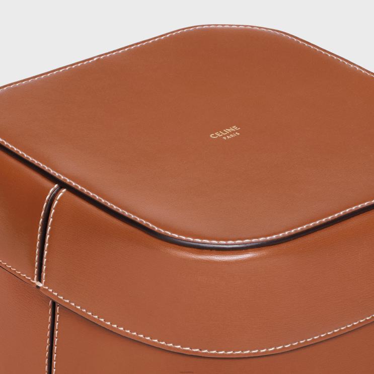 CELINE Tan Large Box in Shiny Calfskin R0ZNN1532