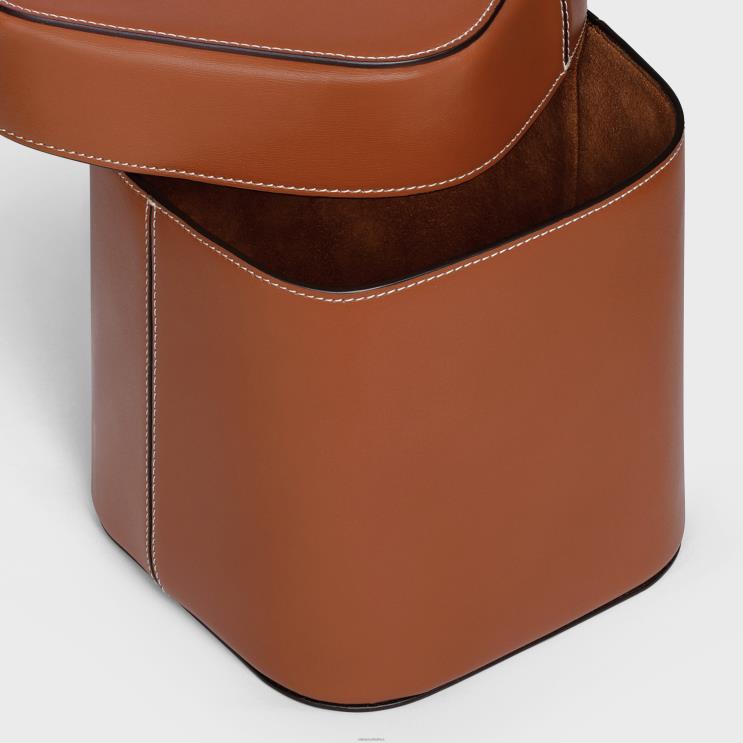 CELINE Tan Large Box in Shiny Calfskin R0ZNN1532