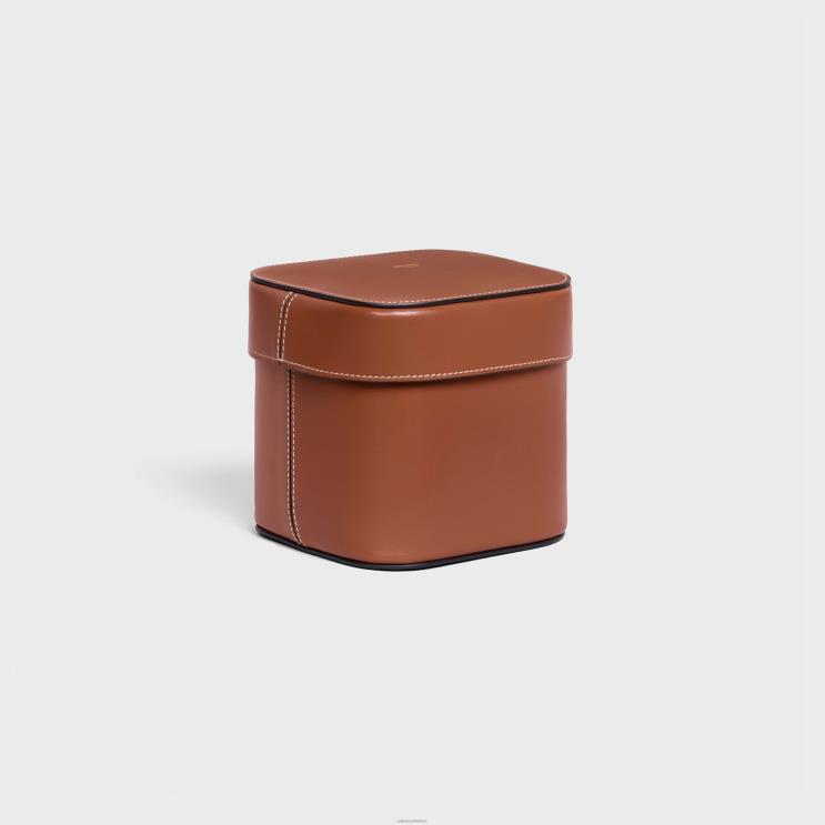 CELINE Tan Medium Box in Shiny Calfskin R0ZNN1533