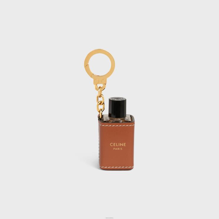 CELINE Tan Miniature Perfume Holder Charm in Calfskin R0ZNN1475