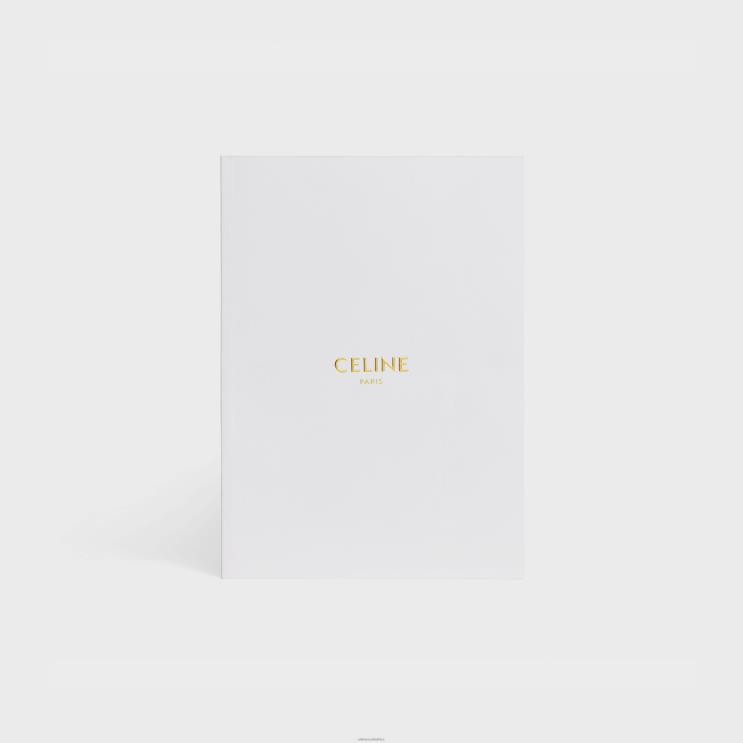 CELINE White Medium Notebook in Paper R0ZNN1643