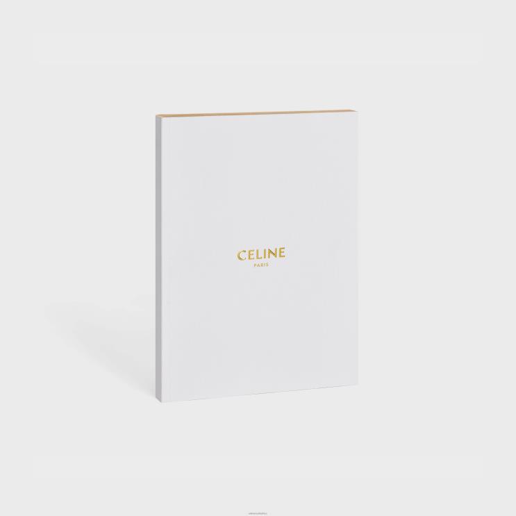 CELINE White Medium Notebook in Paper R0ZNN1643