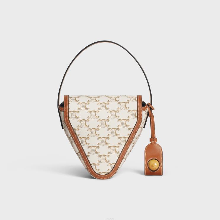 CELINE White Triomphe Petanque Game in Triomphe Canvas & Calfskin R0ZNN1682