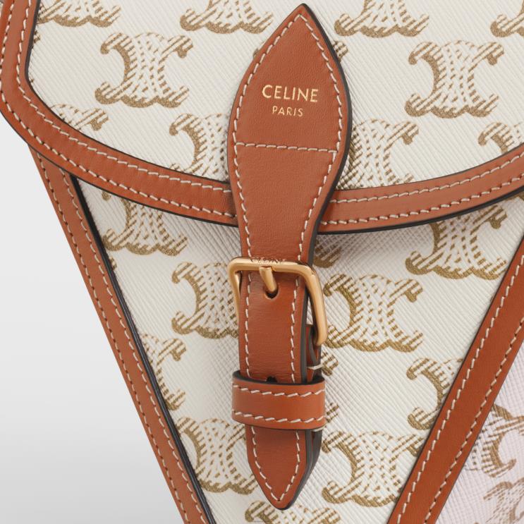 CELINE White Triomphe Petanque Game in Triomphe Canvas & Calfskin R0ZNN1682