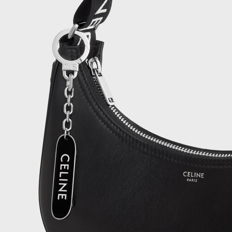 CELINE Black/White Skateboard Charm in Brass & Enamel R0ZNN2173
