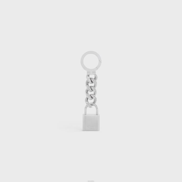 CELINE Silver Lock Charm in Brass R0ZNN2171