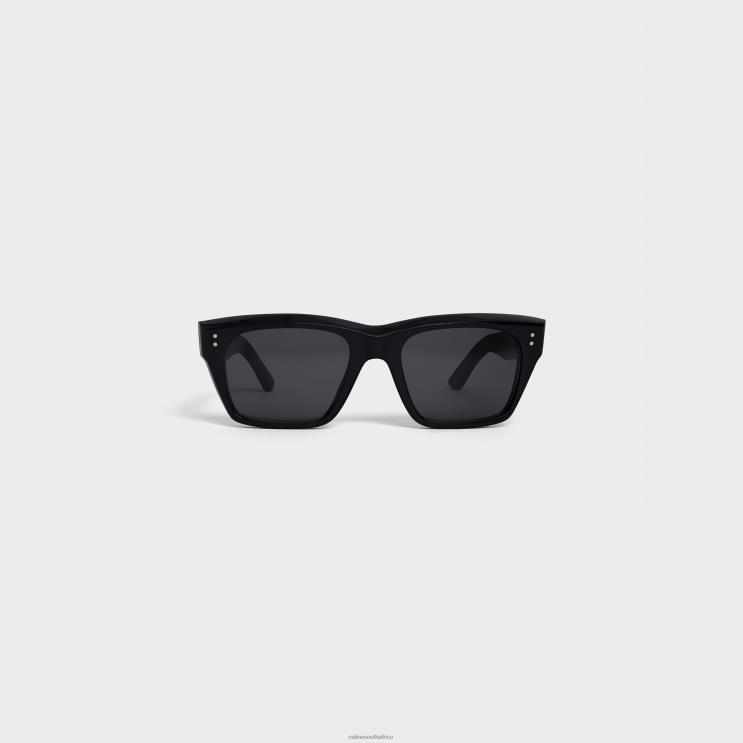 CELINE Black Frame 01 Sunglasses in Acetate With Polarized Lenses R0ZNN2218