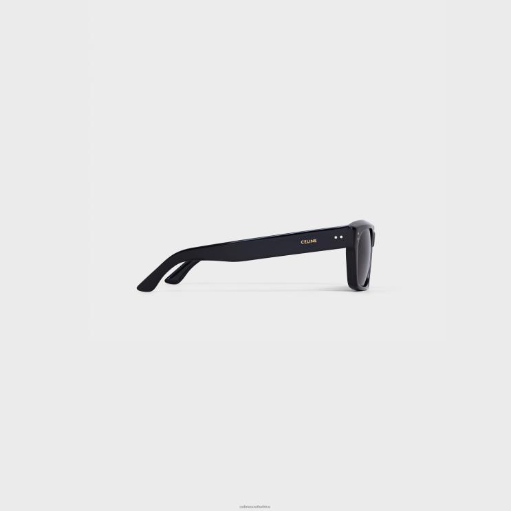 CELINE Black Frame 01 Sunglasses in Acetate With Polarized Lenses R0ZNN2218