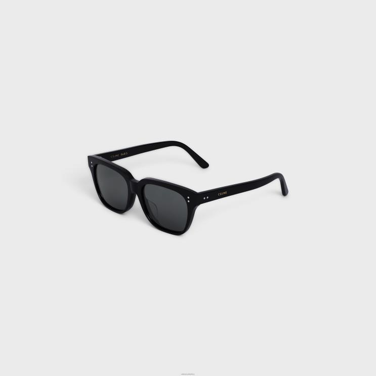 CELINE Black Frame 04 Sunglasses in Acetate With Polarized Lenses R0ZNN2219