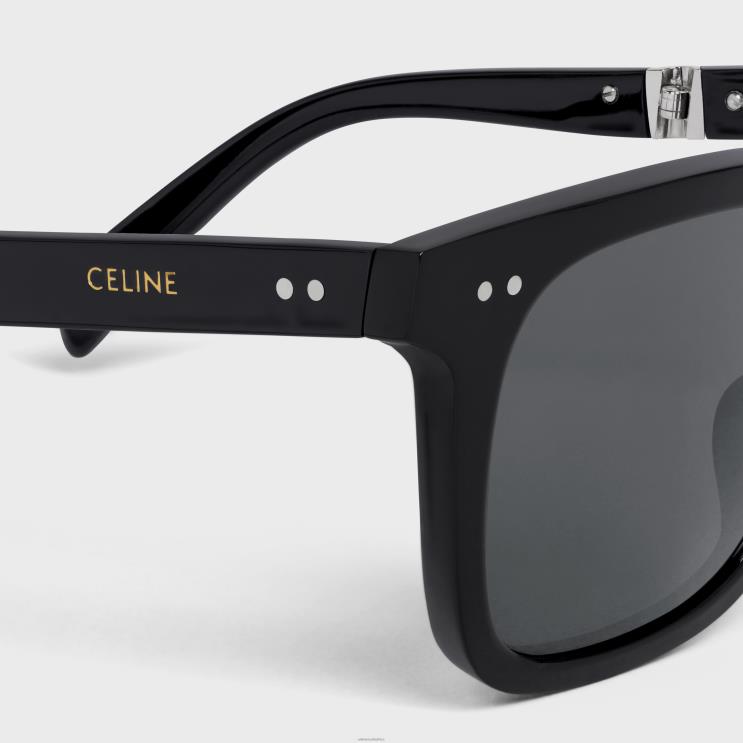 CELINE Black Frame 44 Sunglasses in Acetate With Metal R0ZNN2215