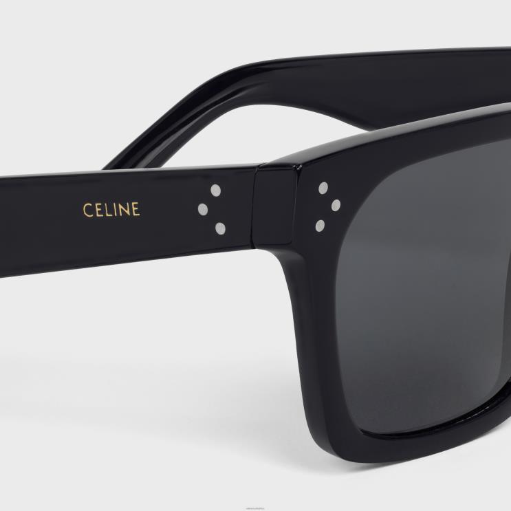CELINE Black Frame 45 Sunglasses in Acetate R0ZNN2217