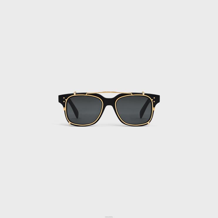 CELINE Black Frame 51 Sunglasses in Acetate With Metal R0ZNN2213