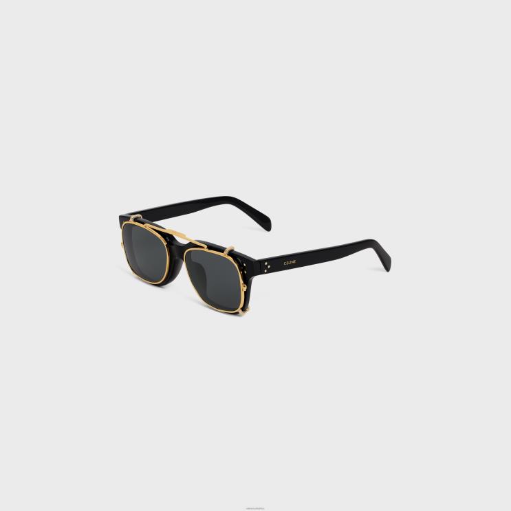 CELINE Black Frame 51 Sunglasses in Acetate With Metal R0ZNN2213