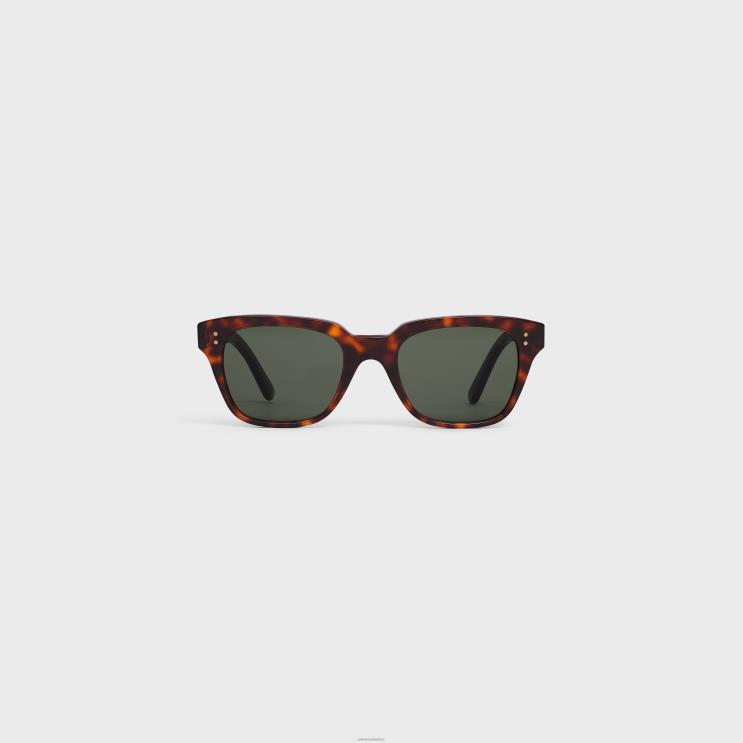 CELINE Red Havana Black Frame 04 Sunglasses in Acetate R0ZNN2220