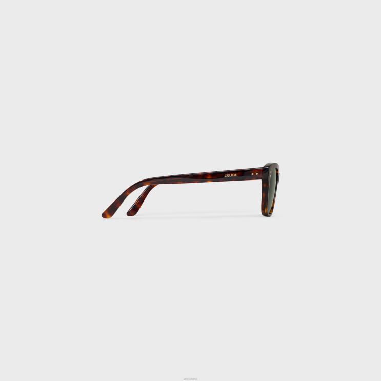 CELINE Red Havana Black Frame 04 Sunglasses in Acetate R0ZNN2220
