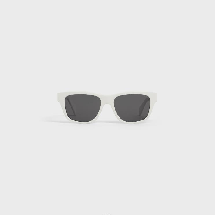 CELINE White Monochroms 05 Sunglasses in Acetate R0ZNN2228