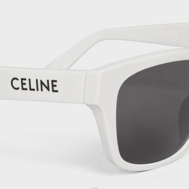 CELINE White Monochroms 05 Sunglasses in Acetate R0ZNN2228